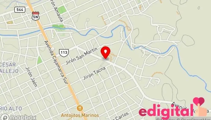 mapa de GLOBAL FARMA SALUD Farmacia en Nueva Cajamarca