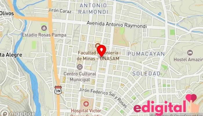 mapa de GlobalFarma Farmacia en Huaraz