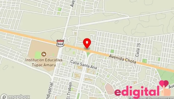 mapa de Gloria's Botica Farmacia en Tumán