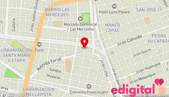 mapa de GREENMEDICAL SCRL Tienda de comestibles, periódicos y medicamentos en Juliaca