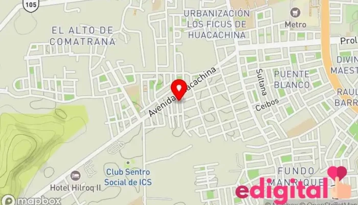 mapa de Icafarma Farmacia en Ica
