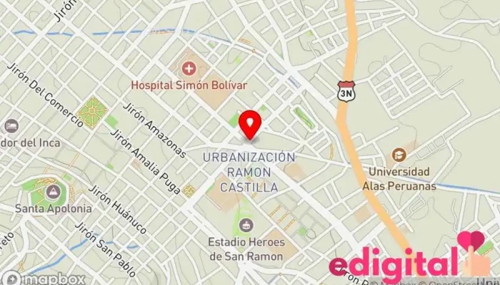 mapa de IncaSana Farmacia en Cajamarca