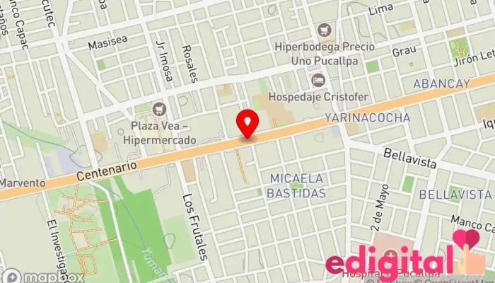 mapa de Inka Farma Farmacia en Pucallpa