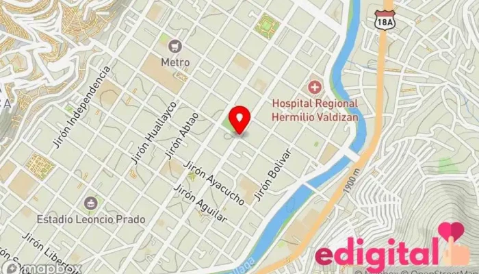 mapa de Inkafarma Huánuco Farmacia en Huánuco