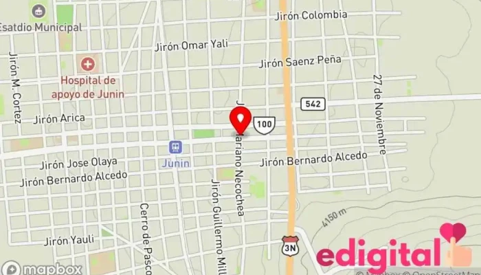 mapa de Inkafarma Junín Farmacia en Junín