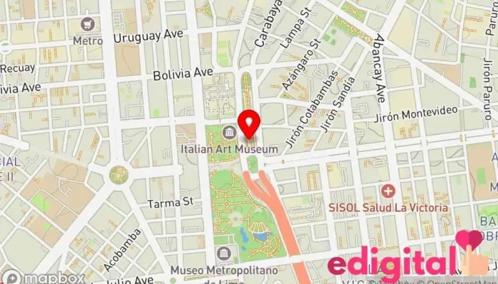 mapa de Inkafarma Farmacia en Lima