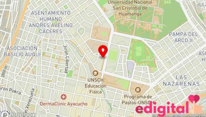mapa de Inkafarma Farmacia en Ayacucho