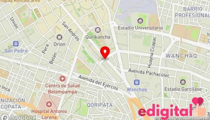 mapa de INKAFARMA Farmacia, Compañía farmacéutica en Cusco