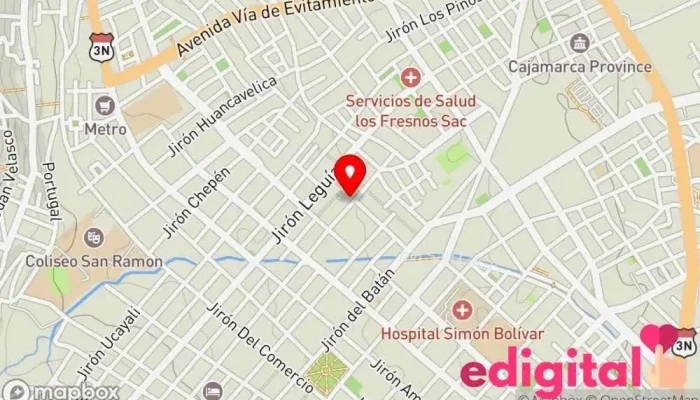 mapa de INKAFARMA Farmacia en Cajamarca