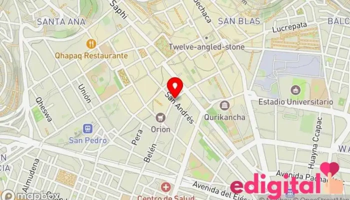 mapa de Inkafarma Farmacia, Tienda de comestibles, periódicos y medicamentos en Cusco