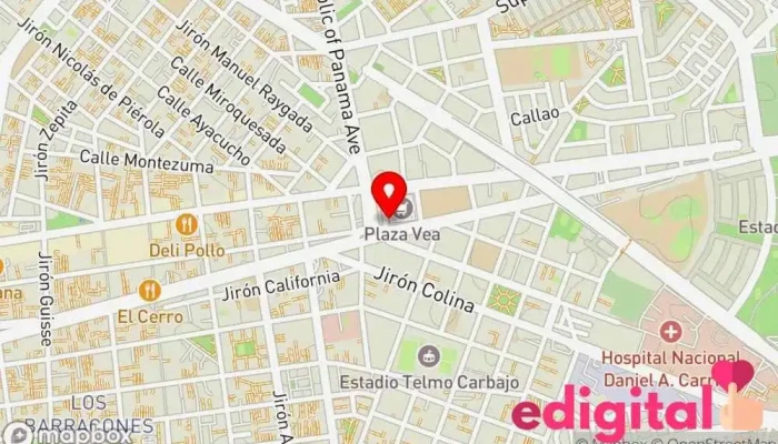 mapa de InkaFarma Farmacia en Callao