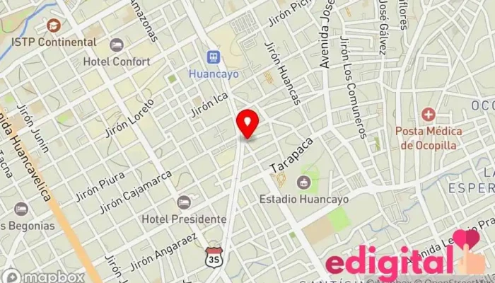 mapa de Inkafarma Farmacia en Huancayo