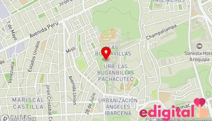 mapa de INKAFARMA Farmacia en Arequipa