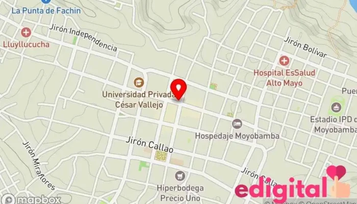 mapa de Inkafarma Farmacia en Moyobamba