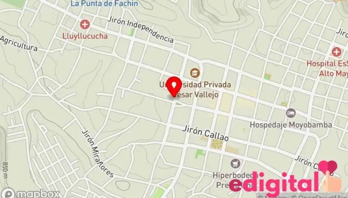 mapa de INKAFARMA Farmacia en Moyobamba
