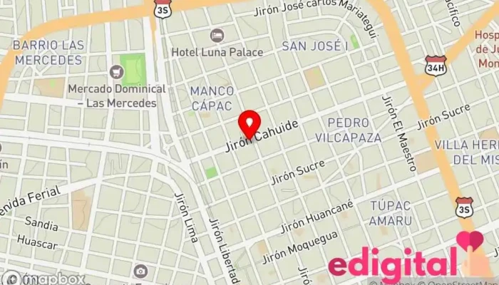 mapa de INKAFARMA Farmacia en Juliaca