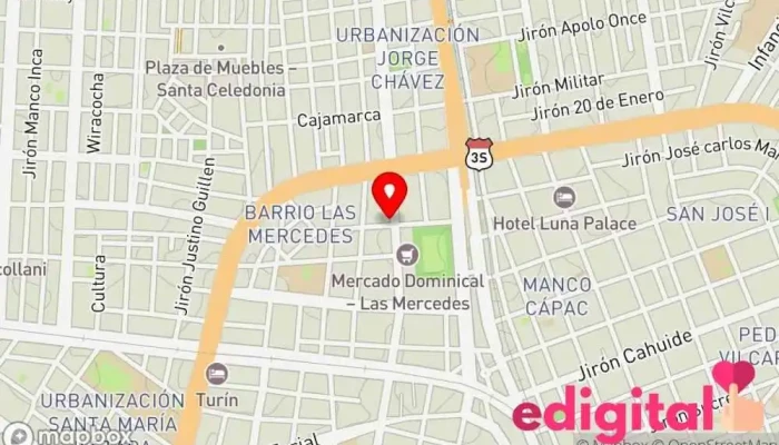 mapa de Inkafarma Farmacia en Juliaca