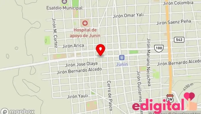 mapa de INKAFARMA Farmacia en Junín