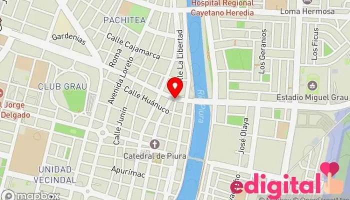 mapa de Inkafarma Farmacia en Piura