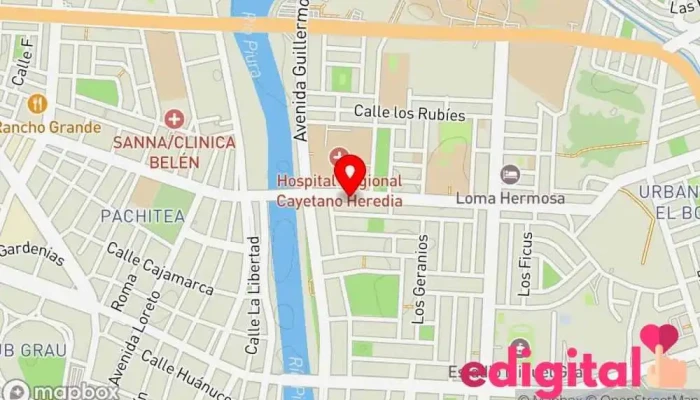 mapa de InkaFarma Farmacia en Piura