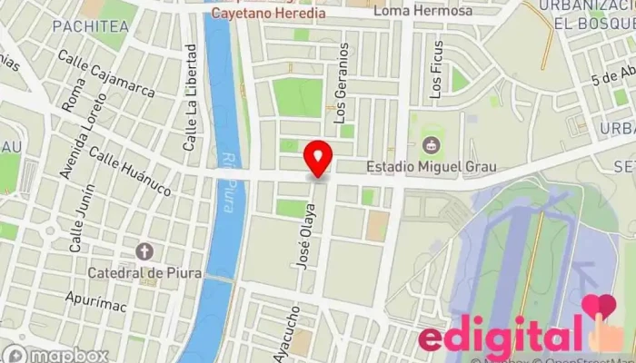 mapa de Inkafarma Farmacia en Piura
