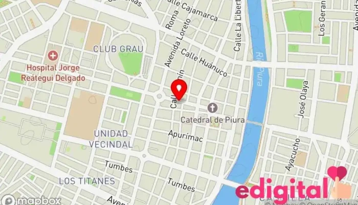 mapa de InkaFarma Farmacia en Piura