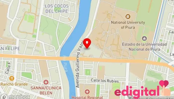 mapa de INKAFARMA Farmacia en Piura