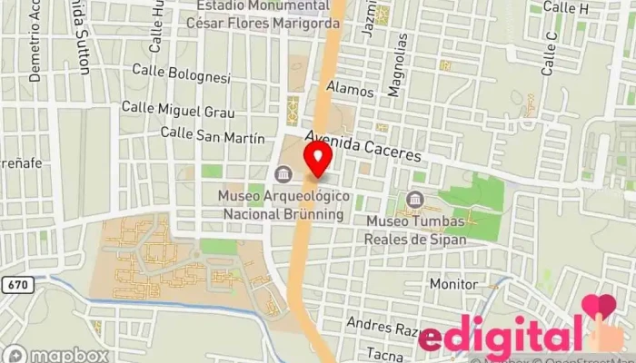mapa de INKAFARMA Farmacia en Lambayeque