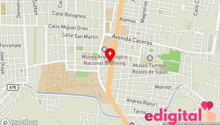 mapa de Inkafarma Farmacia en Lambayeque