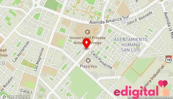 mapa de Inkafarma Farmacia en Trujillo