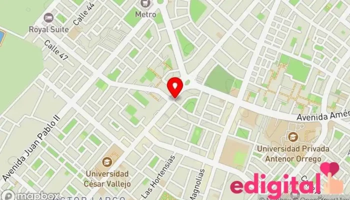 mapa de InkaFarma Farmacia en Trujillo