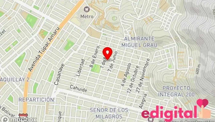mapa de INKAFARMA Farmacia en CAÑETE