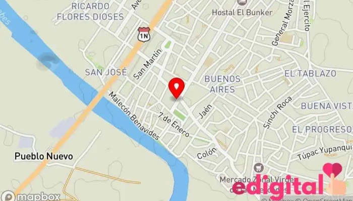 mapa de INKAFARMA Farmacia en Tumbes