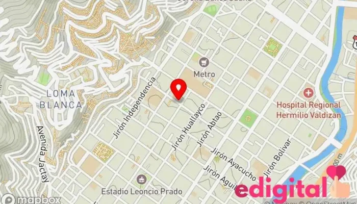 mapa de Inkafarma Farmacia en Huánuco