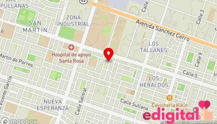 mapa de INKAFARMA Farmacia en Piura