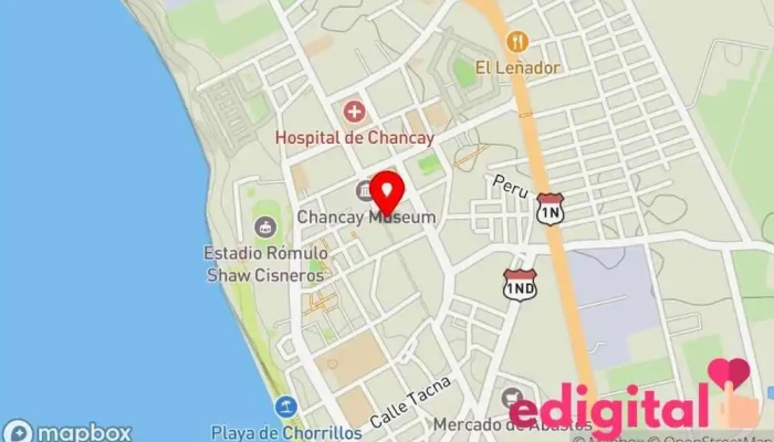 mapa de INKAFARMA Farmacia en Huaral