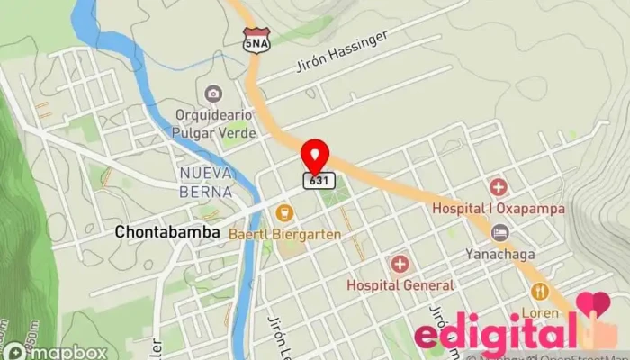 mapa de Inkafarma Farmacia en Oxapampa