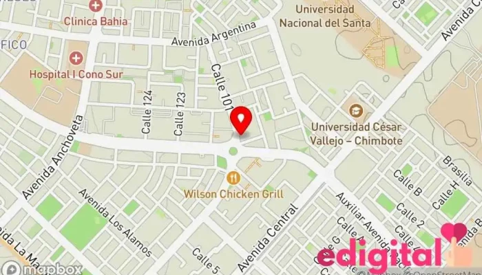 mapa de Inkafarma Farmacia en Nuevo Chimbote