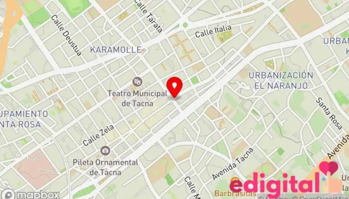 mapa de INKAFARMA Farmacia en Tacna