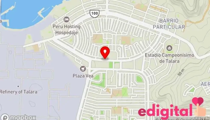 mapa de Inkafarma Farmacia en Talara