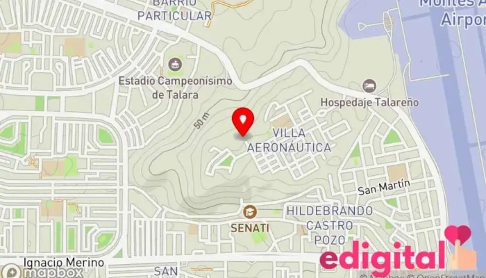 mapa de INKAFARMA Farmacia en Talara