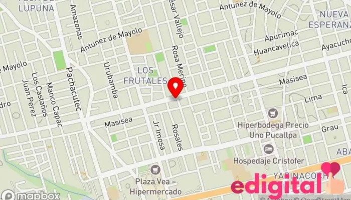 mapa de Inkafarma Farmacia en Pucallpa
