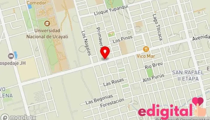 mapa de Inkafarma Farmacia en Pucallpa