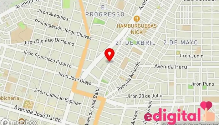 mapa de INKAFARMA Farmacia en Chimbote