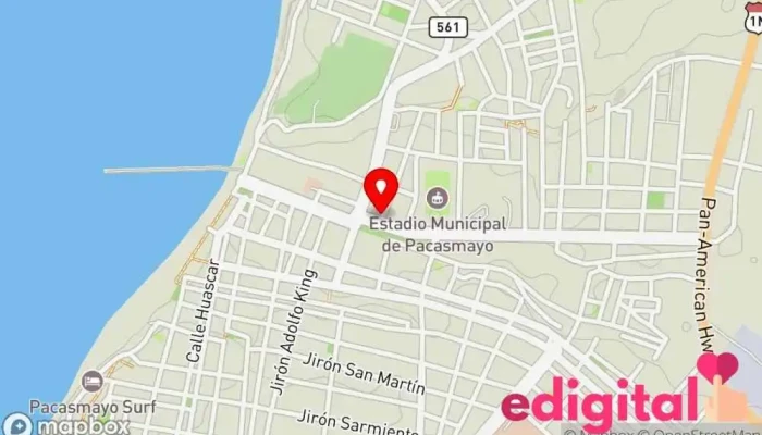mapa de INKAFARMA Farmacia en Pacasmayo