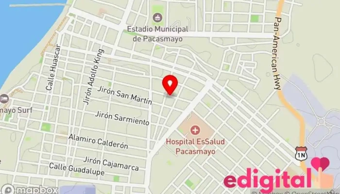 mapa de INKAFARMA Farmacia en Pacasmayo