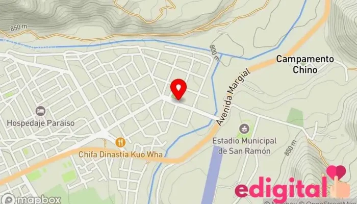 mapa de INKAFARMA Farmacia en San Ramón