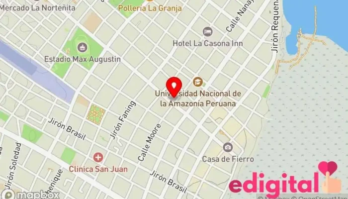 mapa de Inkafarma Farmacia en Iquitos