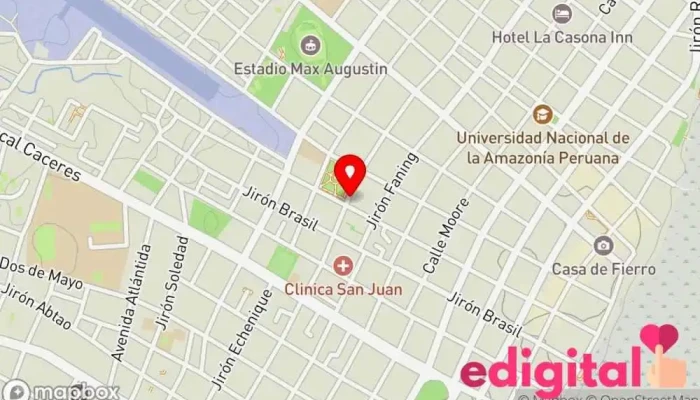 mapa de INKAFARMA Farmacia en Iquitos