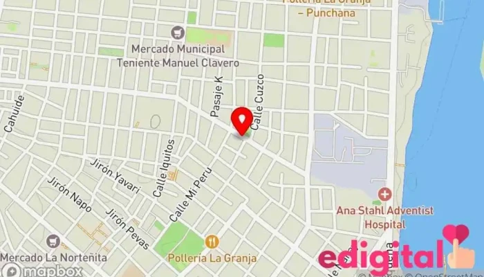 mapa de INKAFARMA Farmacia en Iquitos
